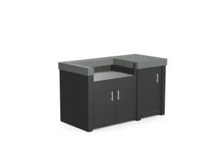 The James - 62" Outdoor Kitchen Island - Custom Design Ref: 5PJCSD