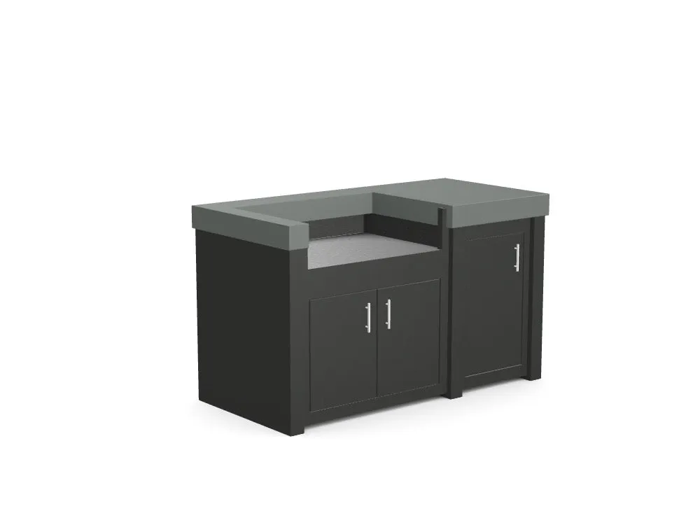 The James - 62" Outdoor Kitchen Island - Custom Design Ref: 5PJCSD