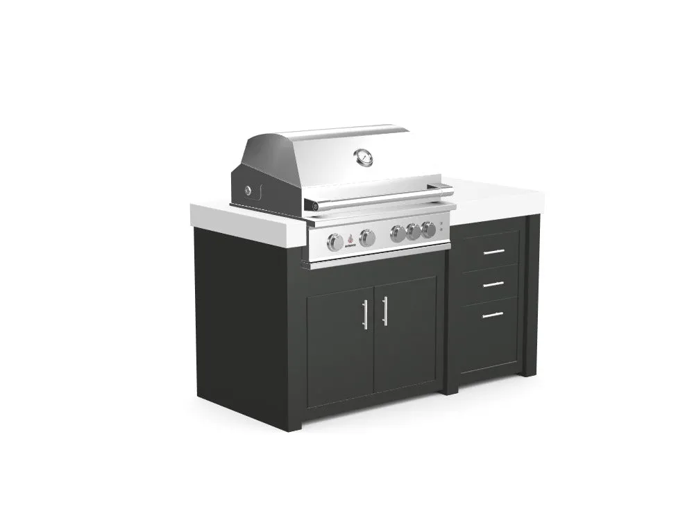 The James - 62" Outdoor Kitchen Island - Custom Design Ref: S75V7H