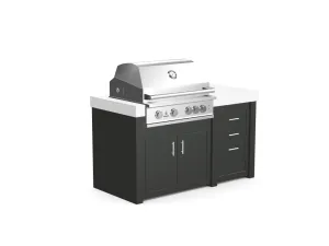 The James - 62" Outdoor Kitchen Island - Custom Design Ref: S75V7H