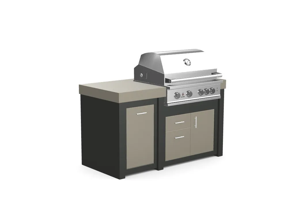 The James - 62" Outdoor Kitchen Island - Custom Design Ref: TNRMIM