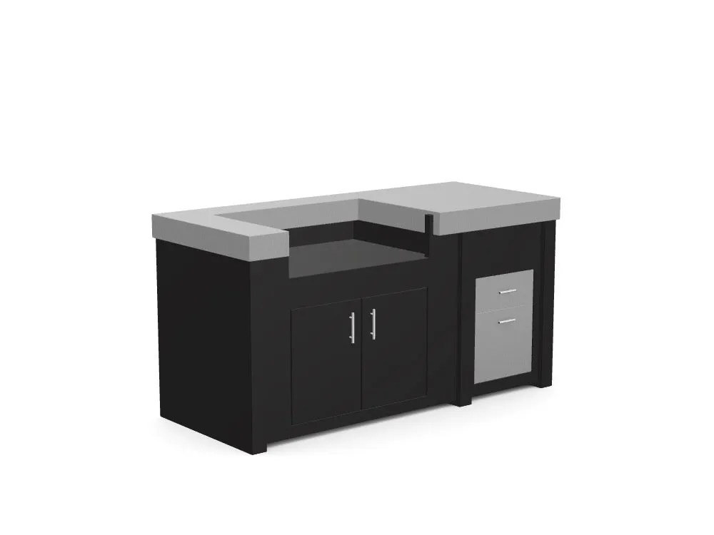 The Morris - 71" Outdoor Kitchen Island - Custom Design Ref: 2FF40N