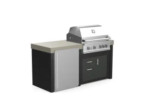 The Morris - 71" Outdoor Kitchen Island - Custom Design Ref: C5AQSB