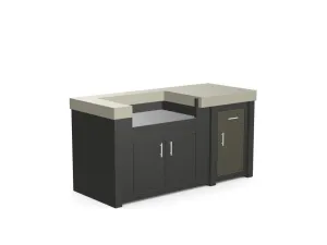 The Morris - 71" Outdoor Kitchen Island - Custom Design Ref: ED8OVE