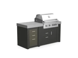 The Morris - 71" Outdoor Kitchen Island - Custom Design Ref: FVGBDB