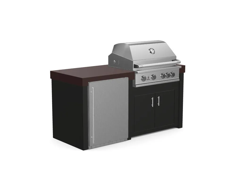 The Morris - 71" Outdoor Kitchen Island - Custom Design Ref: GLQRVU