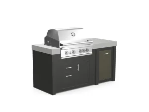 The Morris - 71" Outdoor Kitchen Island - Custom Design Ref: LNTDAH