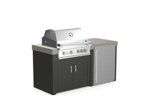 The Morris - 71" Outdoor Kitchen Island - Custom Design Ref: PXEKNX