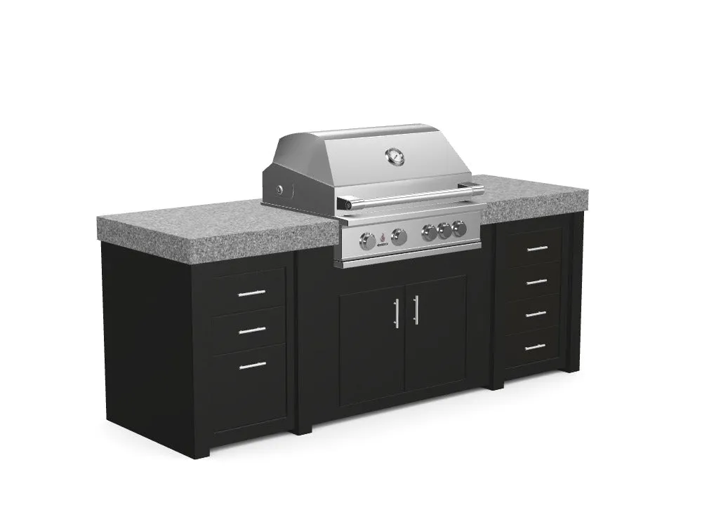 The Sullivan - 92" Outdoor Kitchen Island - Custom Design Ref: 0HHQYN