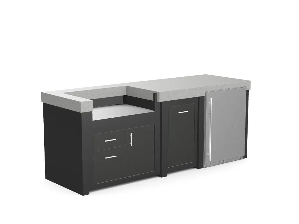 The Sullivan - 92" Outdoor Kitchen Island - Custom Design Ref: 33ARTS