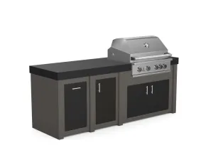 The Sullivan - 92" Outdoor Kitchen Island - Custom Design Ref: 5EUQID