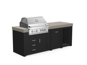 The Sullivan - 92" Outdoor Kitchen Island - Custom Design Ref: 87CP0Q