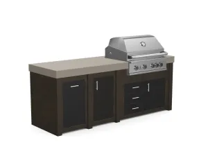 The Sullivan - 92" Outdoor Kitchen Island - Custom Design Ref: 97SC3W