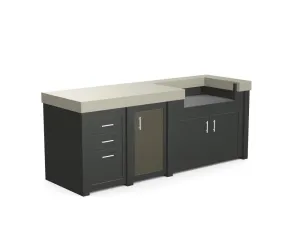 The Sullivan - 92" Outdoor Kitchen Island - Custom Design Ref: B3EK50
