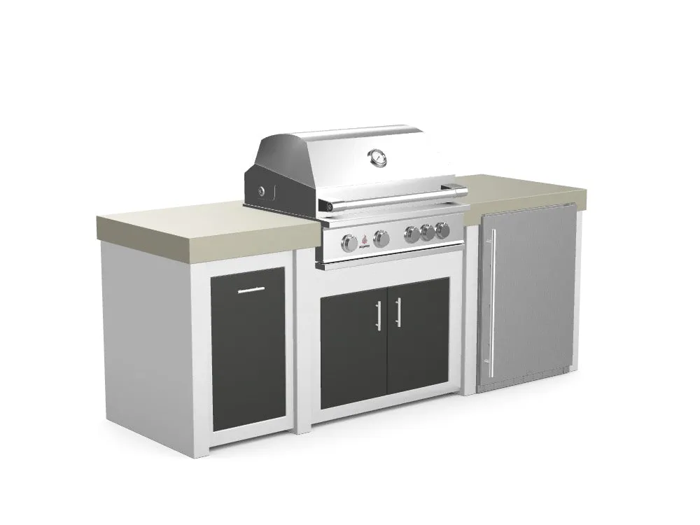 The Sullivan - 92" Outdoor Kitchen Island - Custom Design Ref: BGTLLN