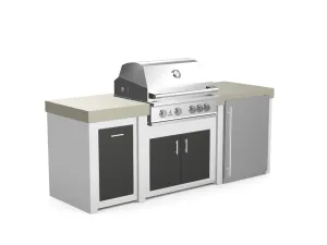 The Sullivan - 92" Outdoor Kitchen Island - Custom Design Ref: BGTLLN