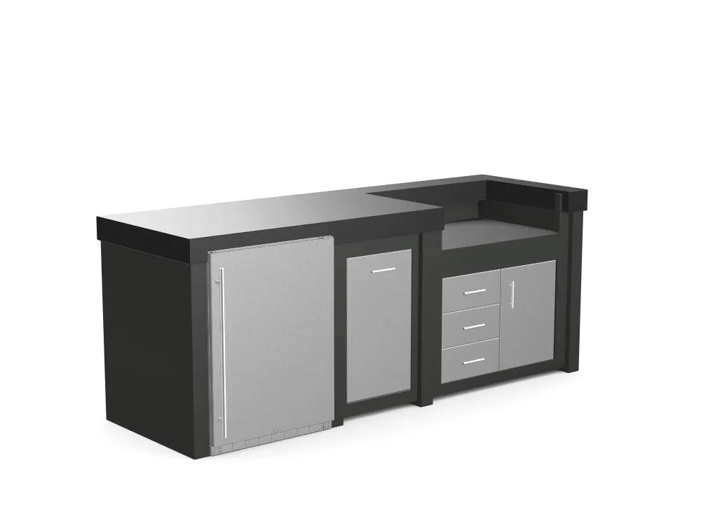 The Sullivan - 92" Outdoor Kitchen Island - Custom Design Ref: BGWW4T