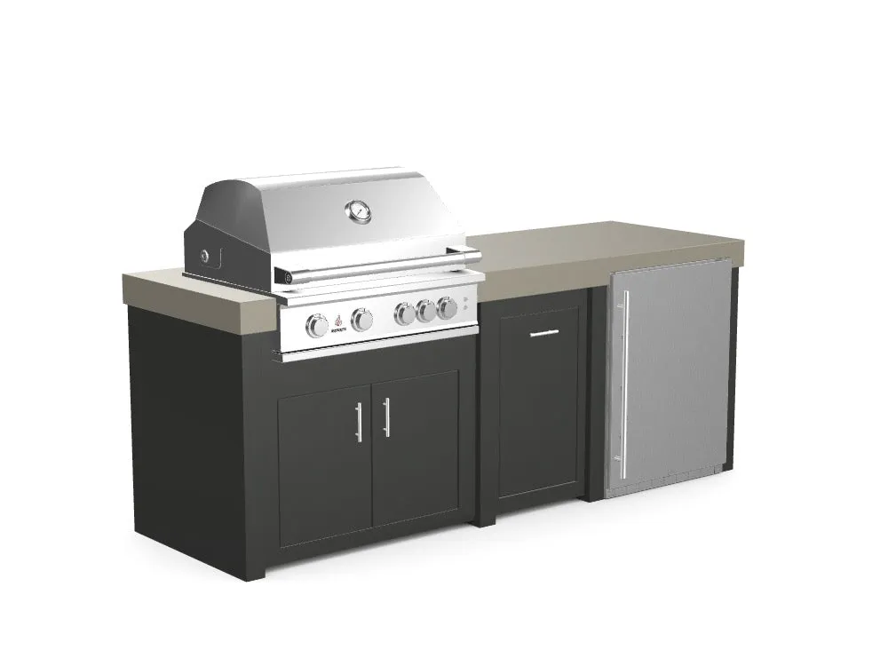 The Sullivan - 92" Outdoor Kitchen Island - Custom Design Ref: BWLQWE