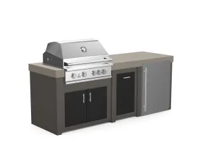The Sullivan - 92" Outdoor Kitchen Island - Custom Design Ref: CC1EPB