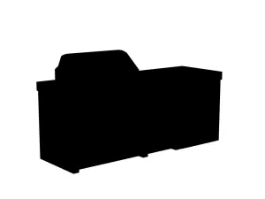 The Sullivan - 92" Outdoor Kitchen Island - Custom Design Ref: DMLOCW
