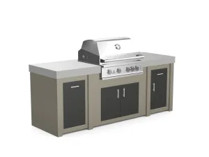 The Sullivan - 92" Outdoor Kitchen Island - Custom Design Ref: FLAQO0