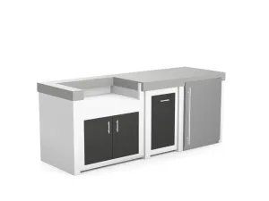The Sullivan - 92" Outdoor Kitchen Island - Custom Design Ref: HXMUXH