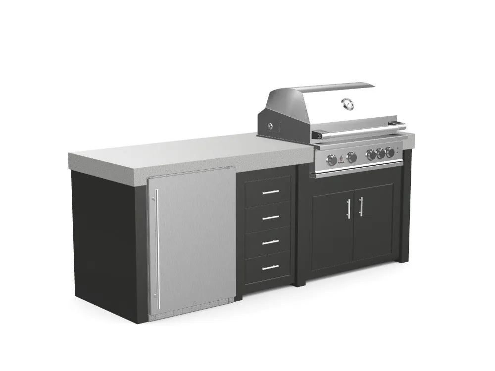 The Sullivan - 92" Outdoor Kitchen Island - Custom Design Ref: IP1UG6