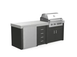 The Sullivan - 92" Outdoor Kitchen Island - Custom Design Ref: IP1UG6