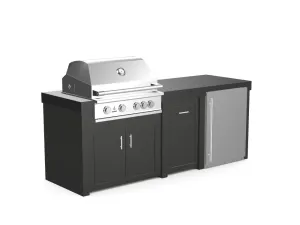The Sullivan - 92" Outdoor Kitchen Island - Custom Design Ref: JI4ONB