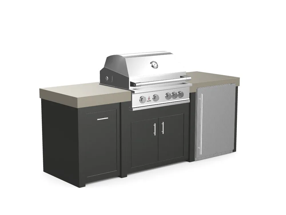 The Sullivan - 92" Outdoor Kitchen Island - Custom Design Ref: JSQCTN