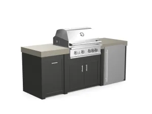 The Sullivan - 92" Outdoor Kitchen Island - Custom Design Ref: JSQCTN