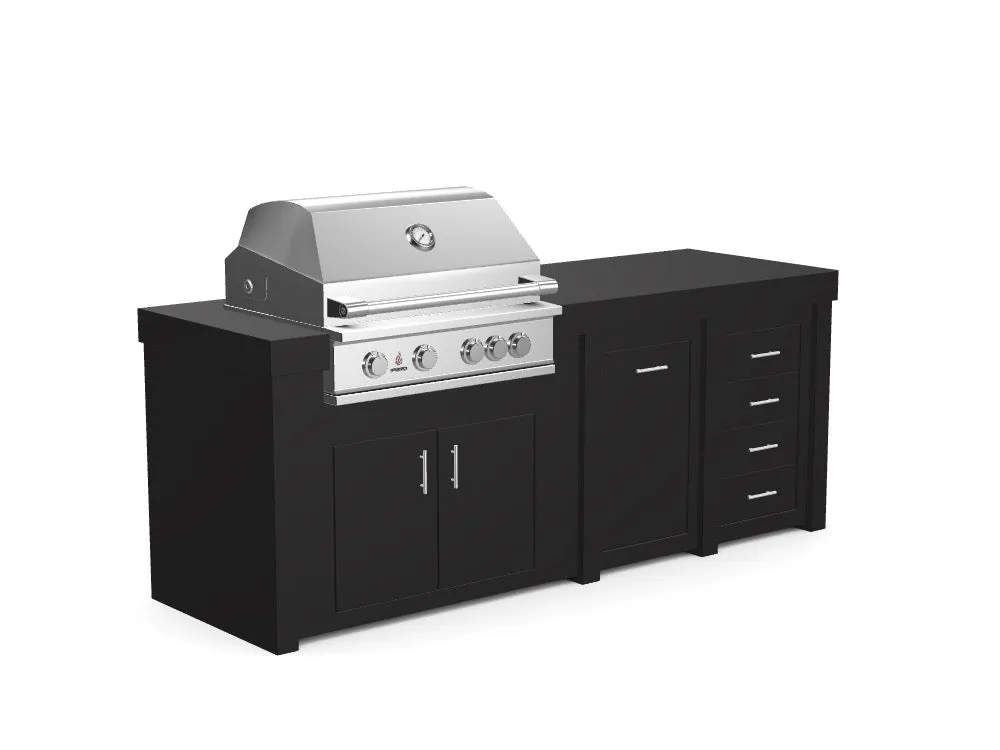 The Sullivan - 92" Outdoor Kitchen Island - Custom Design Ref: K3NIMF