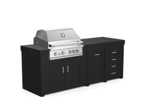 The Sullivan - 92" Outdoor Kitchen Island - Custom Design Ref: K3NIMF