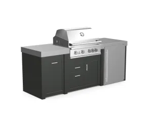 The Sullivan - 92" Outdoor Kitchen Island - Custom Design Ref: LHNAEG
