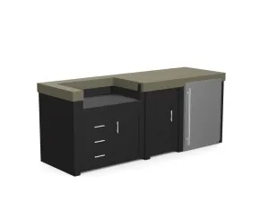 The Sullivan - 92" Outdoor Kitchen Island - Custom Design Ref: LXCP1C