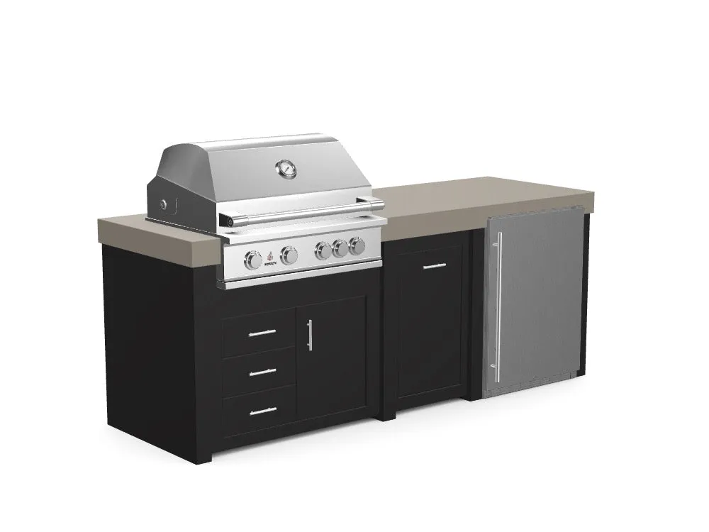 The Sullivan - 92" Outdoor Kitchen Island - Custom Design Ref: Q2GGRT