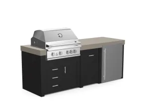 The Sullivan - 92" Outdoor Kitchen Island - Custom Design Ref: Q2GGRT