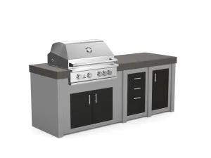 The Sullivan - 92" Outdoor Kitchen Island - Custom Design Ref: RMEPQ2