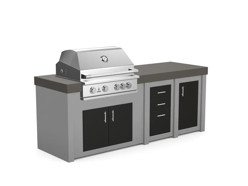 The Sullivan - 92" Outdoor Kitchen Island - Custom Design Ref: RMEPQ2