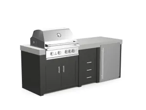 The Sullivan - 92" Outdoor Kitchen Island - Custom Design Ref: RV9MPR