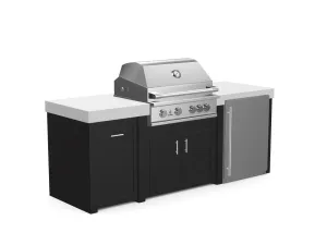 The Sullivan - 92" Outdoor Kitchen Island - Custom Design Ref: SHBNRJ