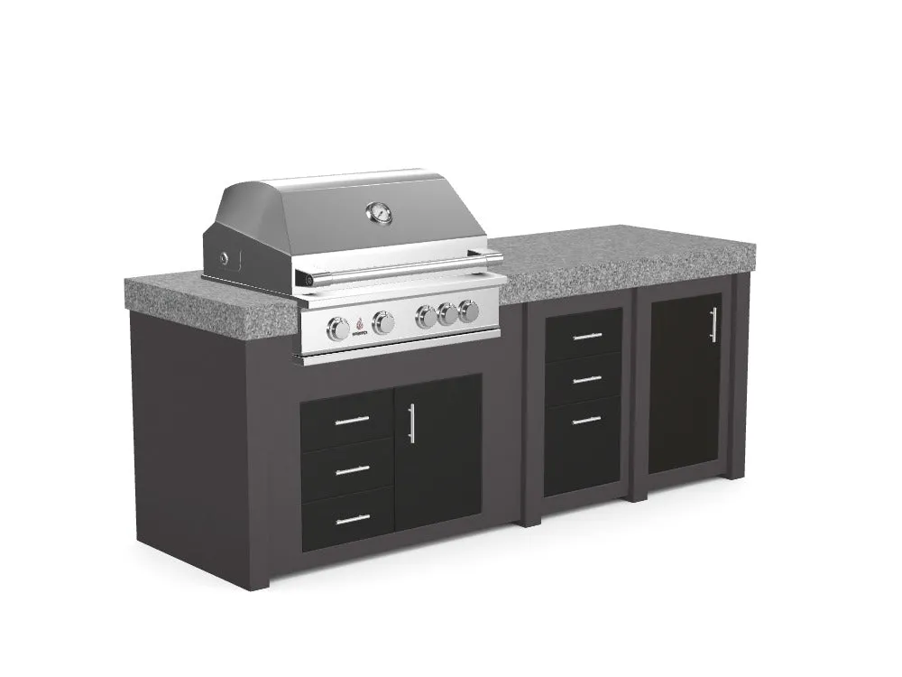 The Sullivan - 92" Outdoor Kitchen Island - Custom Design Ref: UYNL5P
