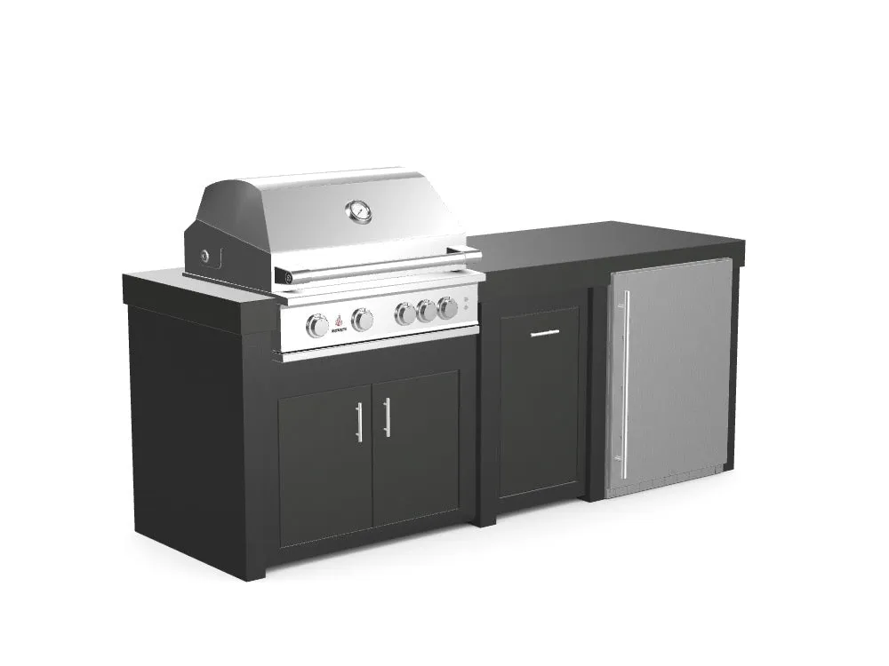 The Sullivan - 92" Outdoor Kitchen Island - Custom Design Ref: X5PXAW