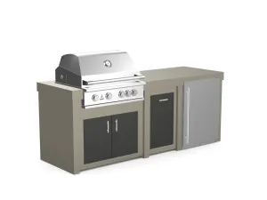 The Sullivan - 92" Outdoor Kitchen Island - Custom Design Ref: XSUPAY