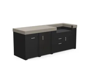 The Sullivan - 92" Outdoor Kitchen Island - Custom Design Ref: YHRQRM