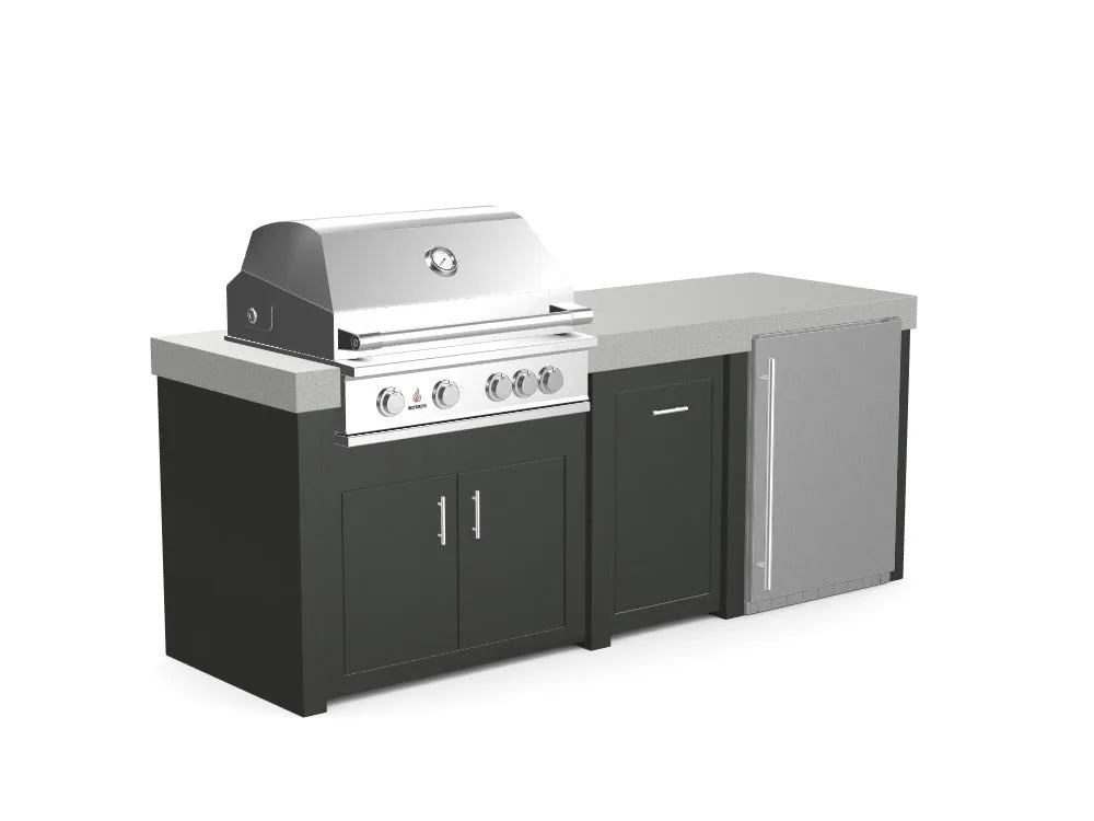 The Sullivan - 92" Outdoor Kitchen Island - Custom Design Ref: ZYZHW9
