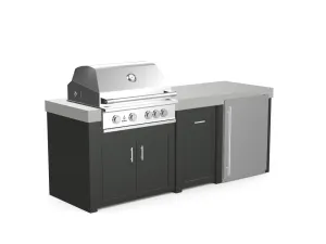The Sullivan - 92" Outdoor Kitchen Island - Custom Design Ref: ZYZHW9