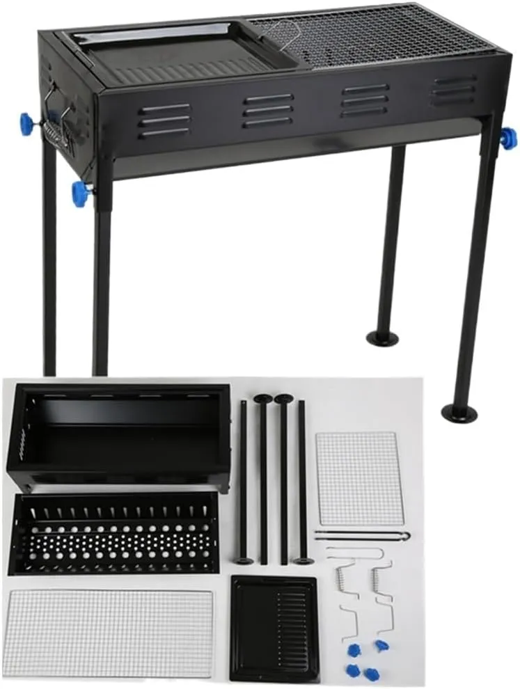Thickened Barbecue Grill Camping Charcoal Home Outdoor Portable Rack/D/66.5 * 30.5 70Cm