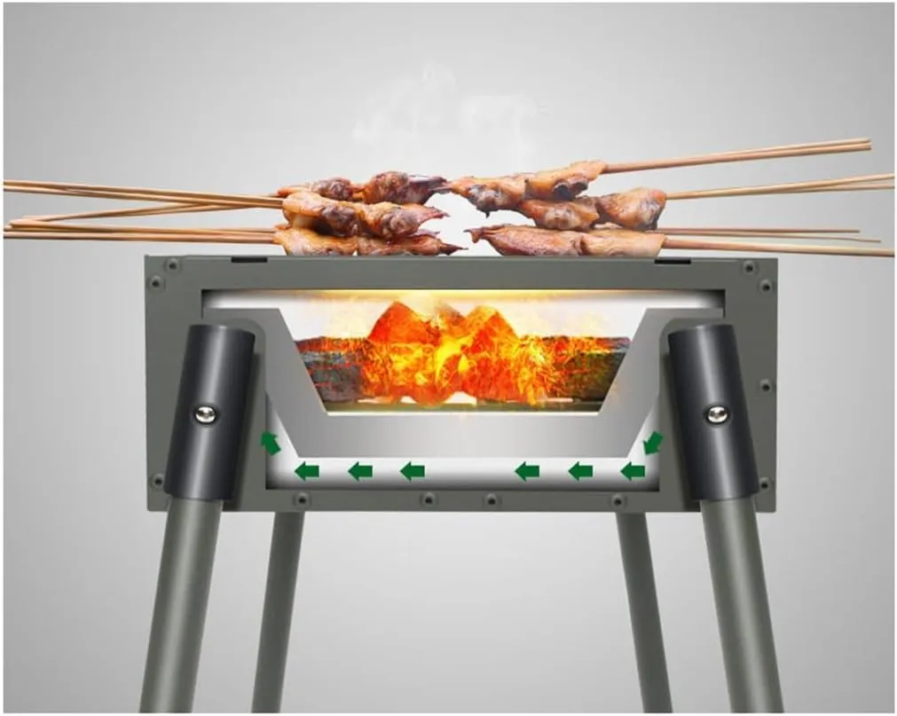 Thickened Outdoor Barbecue Stove Home Charcoal Barbecue Rack Outdoor Tools Outdoor Carbon Grill