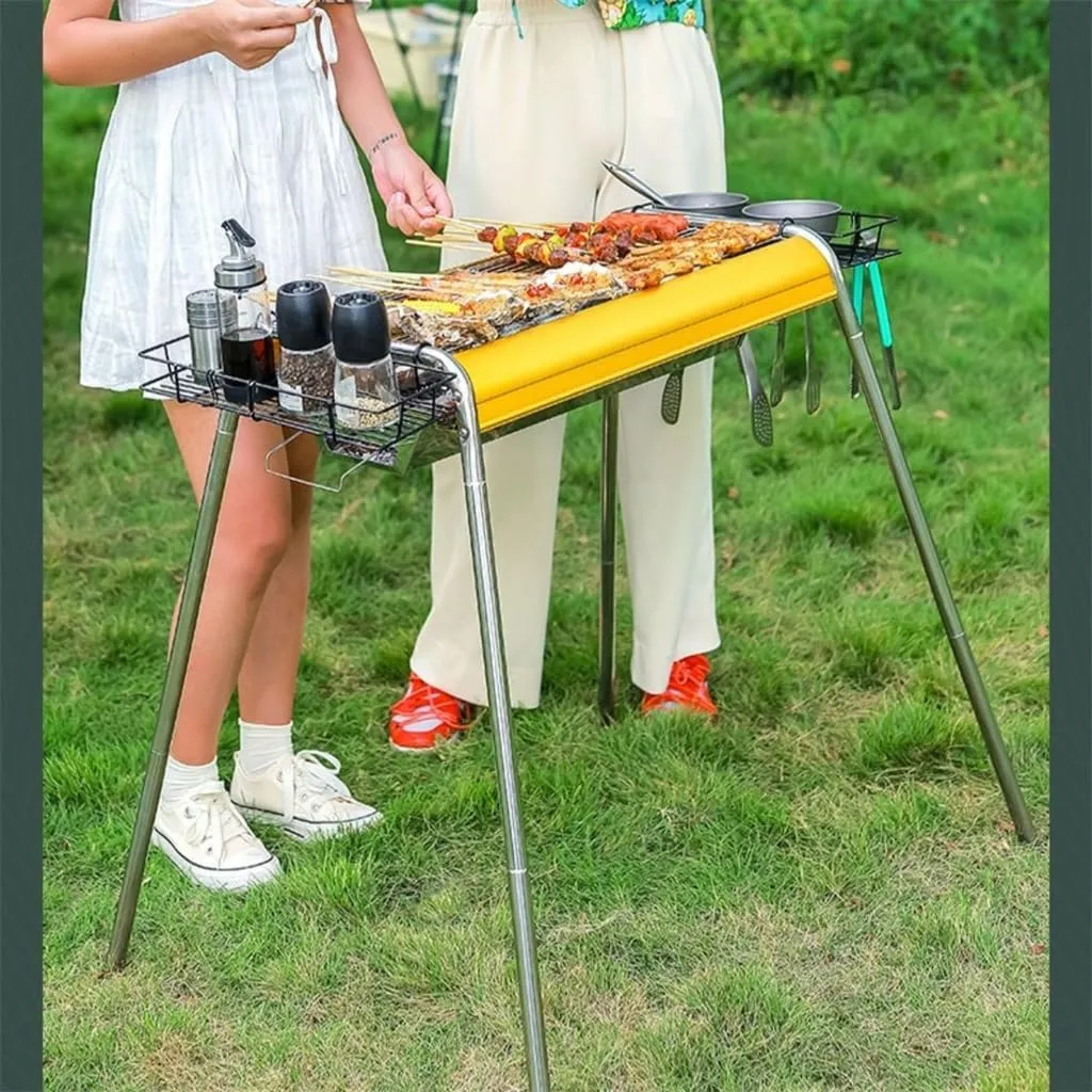 Thickened Stainless Steel Barbecue Rack Household Barbecue Stove Charcoal Grill Outdoor Barbecue